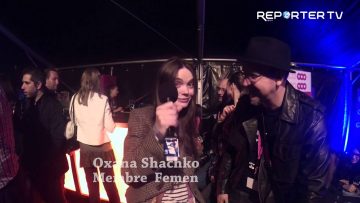 Interview de Oxana Shachko membre Femen lors de la clôture du FIFPL 2015